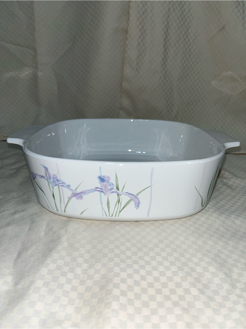Vintage CorningWare Pastel Bouquet A-2-B 2 Liter Round Casserole Dish